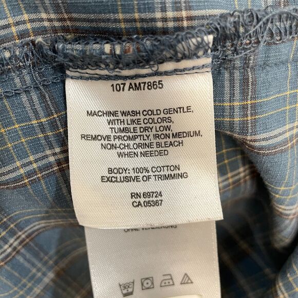 Columbia Men Short Sleeve Button Shirt Top Size XXL 2XL Cotton B369 -18 - Picture 6 of 11